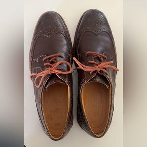 Sperry Men's Leather Oxford Wingtip Dress Shoes, size 12 Brown